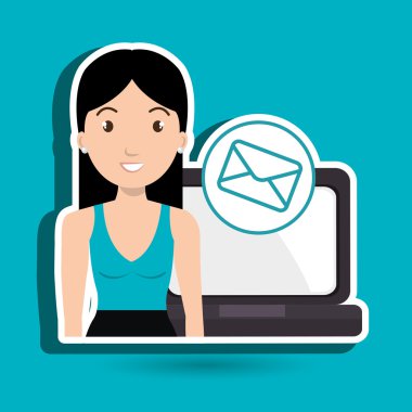 kadın laptop saat fikir