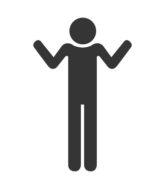 siluet kişi ayakta tasarım