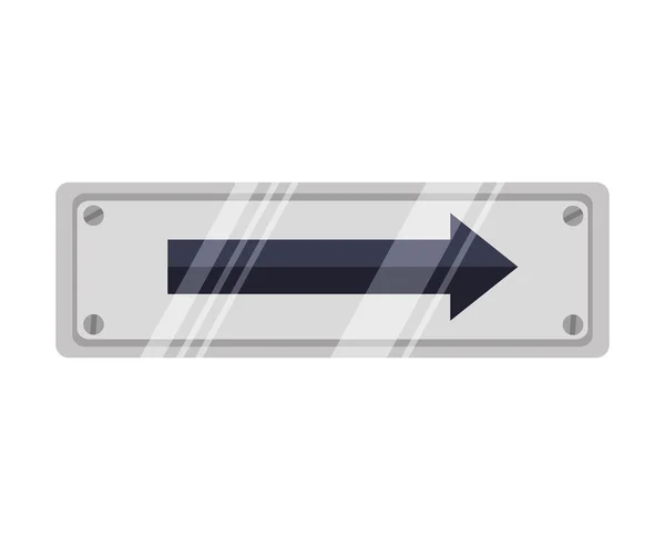 Road arrow sign — Stock Vector