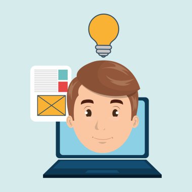 adam dizüstü belge fikir