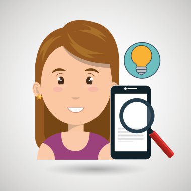 Kadın akıllı telefon arama fikir