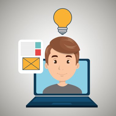 adam dizüstü belge fikir