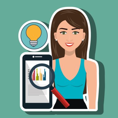 kadın arama smartphone fikir