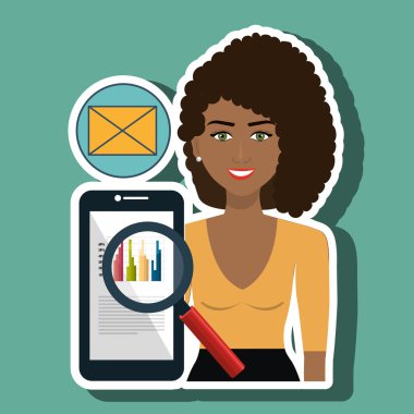 kadın arama smartphone fikir