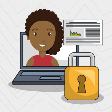 kadın veri temel dizüstü bilgisayar