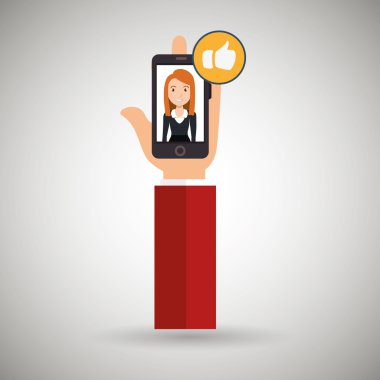 el cep telefonu kadın simgesi