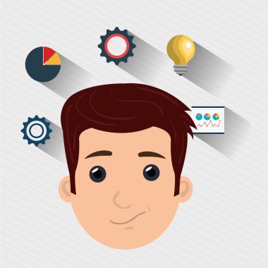 adam fikir dişli sembolü