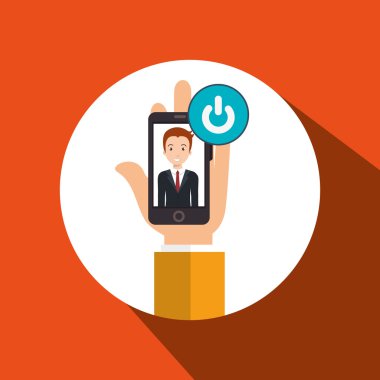 el cep telefonu adam simgesi