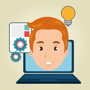 adam dizüstü belge fikir