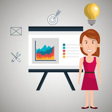 kadın yönetim kurulu tasarım simgesi