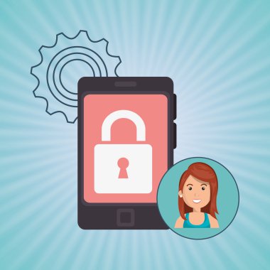 kadın cep telefonu akıllı telefon app tasarım