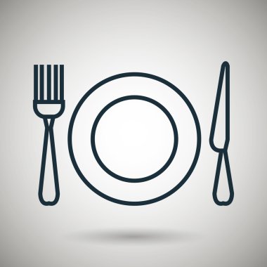 tabak çatalı bıçak simgesi