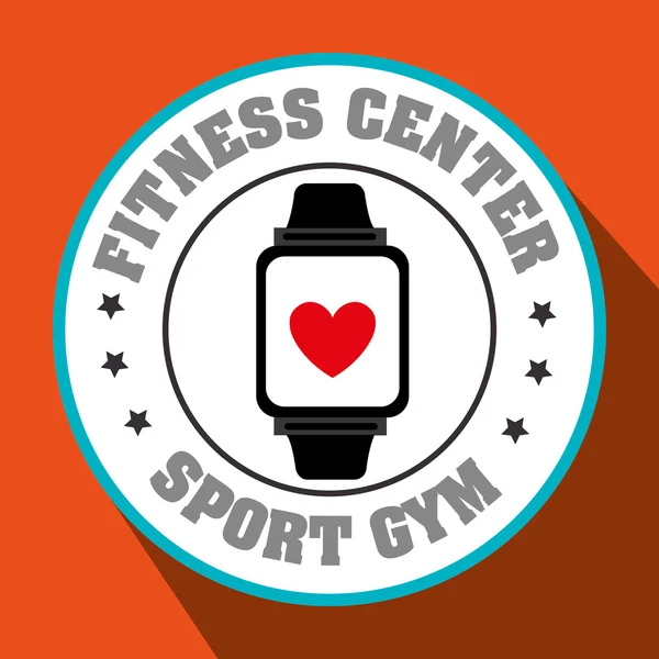 Watch sport gym — Stock Vector