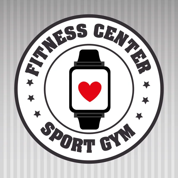 Ver deporte gimnasio — Vector de stock