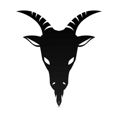 ram goat horn capricorn zodiac sign clipart