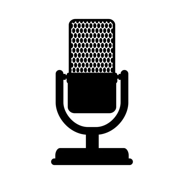 Rádio mikrofon komunikační technologie zařízení — Stockový vektor
