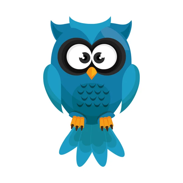 Owl bird cartoon — Stock Vector