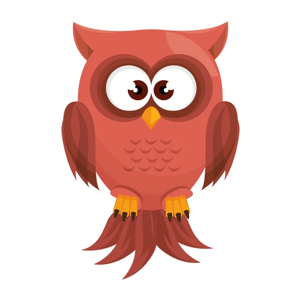 Owl bird cartoon — Stock Vector