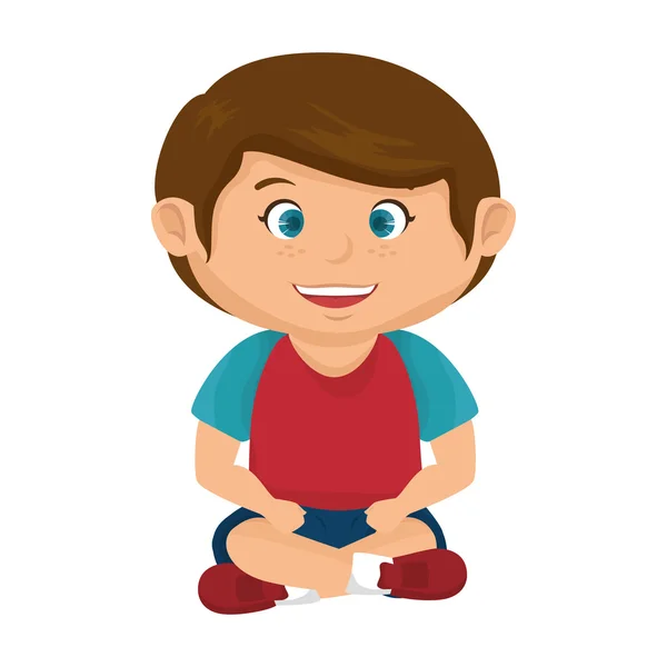 Boy kid cartoon — Stock Vector