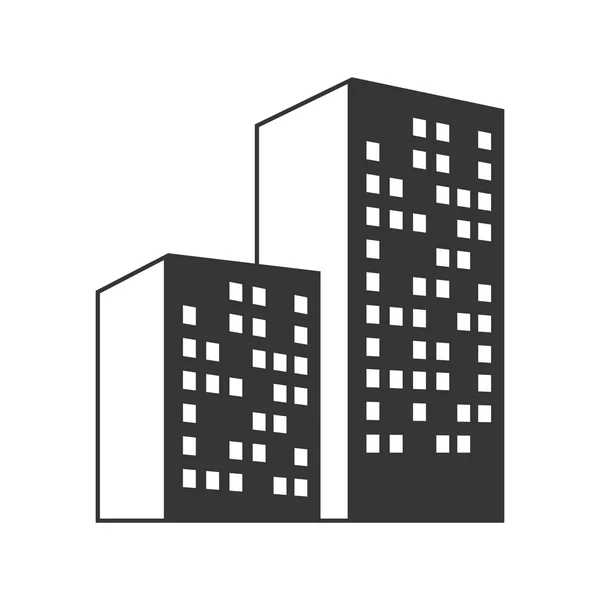 Architektura budynku wieży — Wektor stockowy