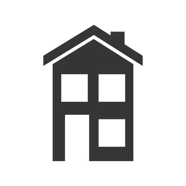 Maison propriété résidentielle — Image vectorielle