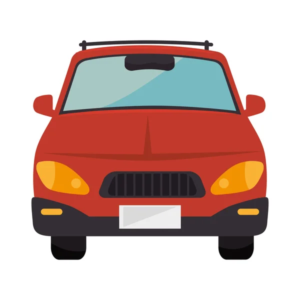 Vehículo de coche rojo — Vector de stock