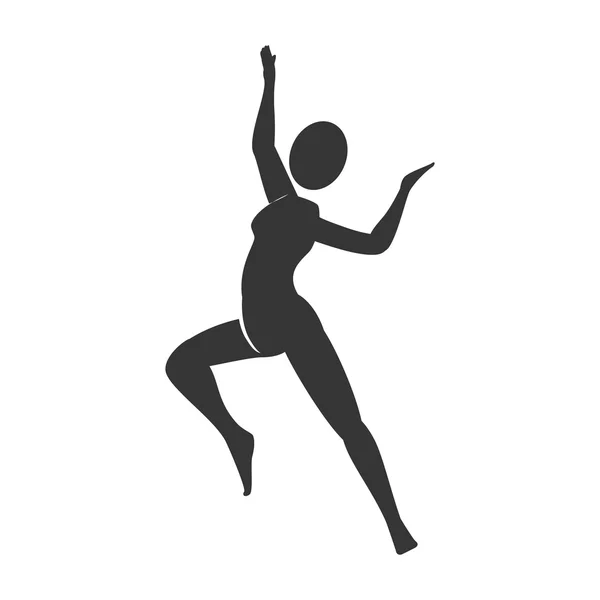 Corps de yoga féminin — Image vectorielle