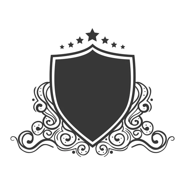 Selo de ornamento escudo —  Vetores de Stock