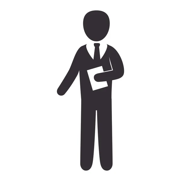 Üzleti ember visel öltöny, nyakkendő — Stock Vector