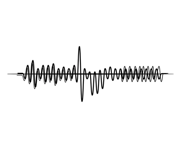 Musik Schallwellen — Stockvektor