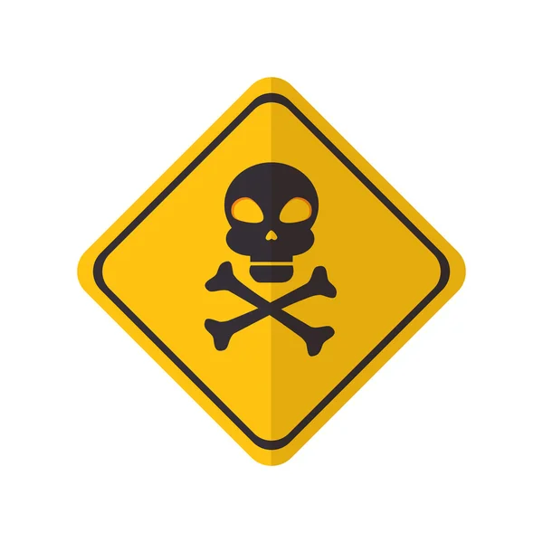 Sarı tehlike işareti — Stok Vektör