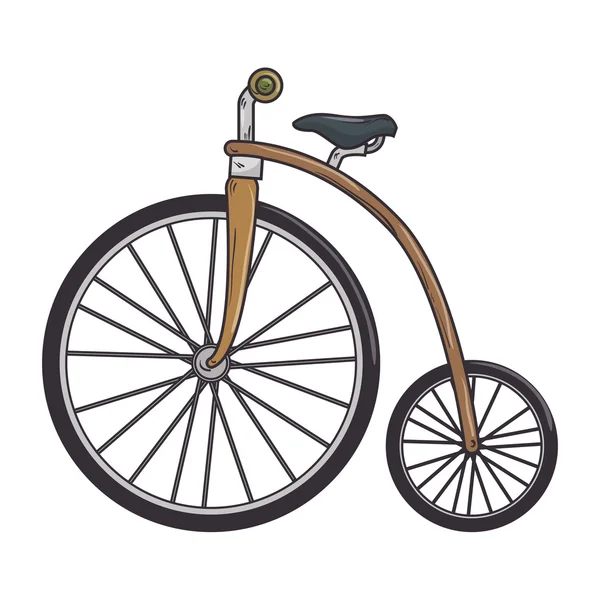 Κλασικό ποδήλατο brwo — Διανυσματικό Αρχείο