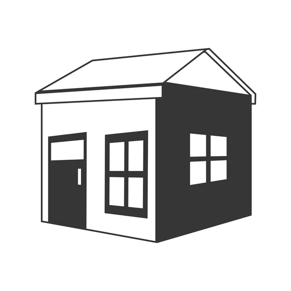 Bytové vlastnictví domu — Stockový vektor
