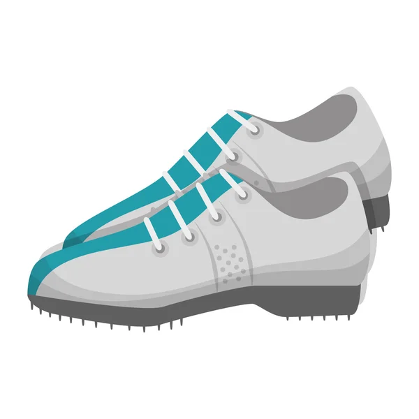 Equipamento de sapatos de golfe —  Vetores de Stock