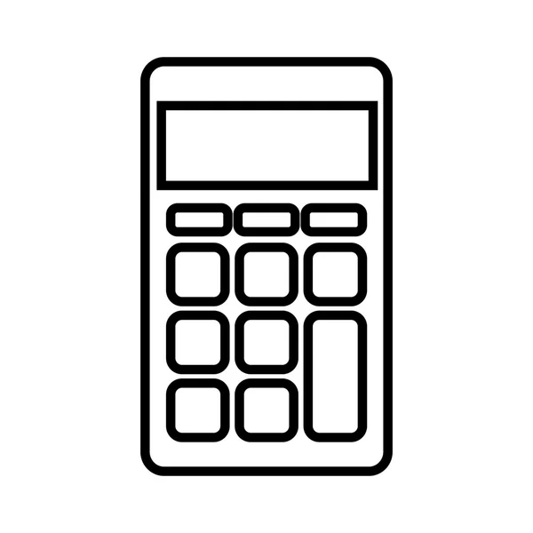Calculadora dispositivo de matemática — Vetor de Stock