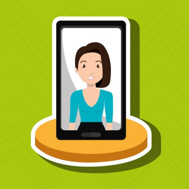 kadın kız smartphone telefon