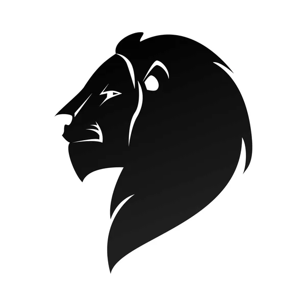 Perfil de cabeça de leão leo zodiac — Vetor de Stock