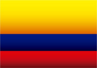 colombian flag colorful icon clipart