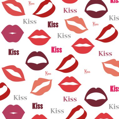 renkli ruj arka plan kisses