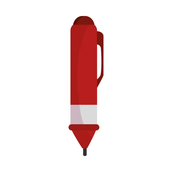 Roter Bleistift — Stockvektor
