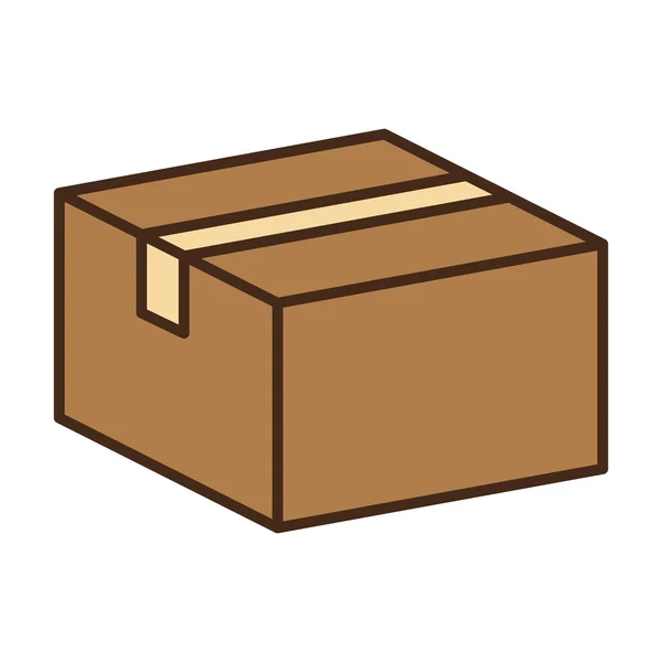 Caja de cartón embalaje — Vector de stock