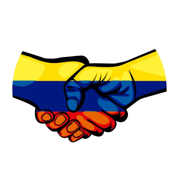 Kolombiyalı barış anlaşması sembolü — Stok Vektör