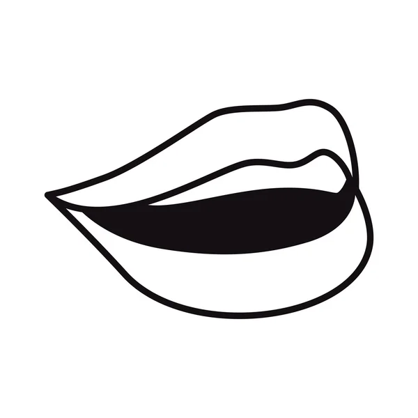 stock vector mouth with  sexy lips