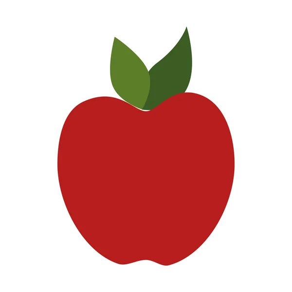 Manzana fruta comida — Vector de stock