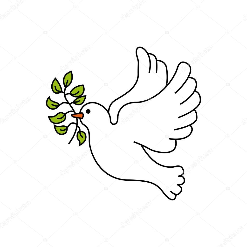 peace dove with olive branch