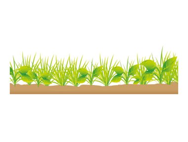 çim arazi alan izole simgesi