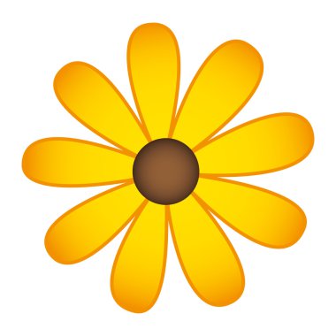 güzel çiçek Çizim izole