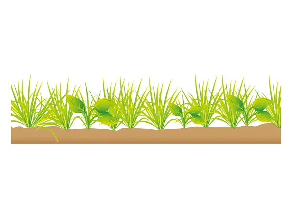 Geïsoleerde pictogram voor veld gras-terrein — Stockvector
