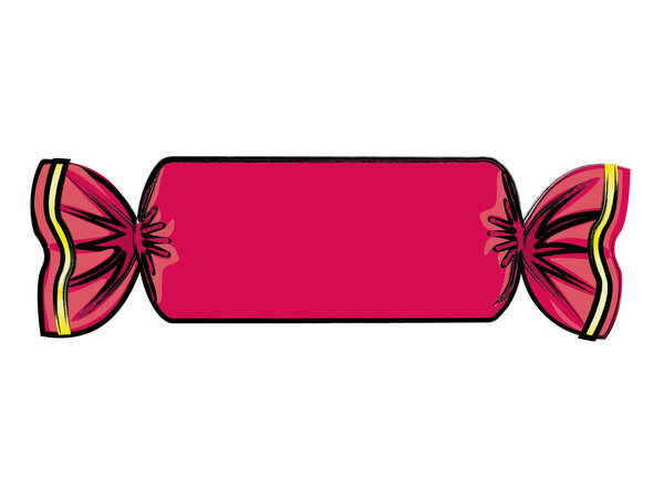 sweet candy delicious isolated icon