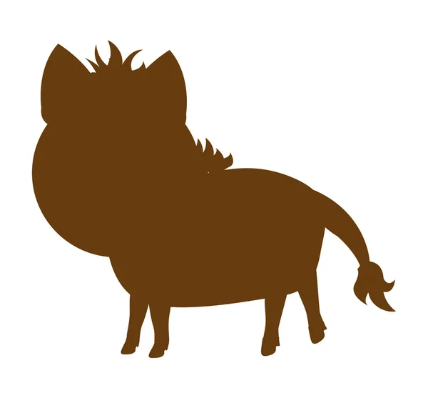 Horse farm animal silhouette icon — Stock Vector